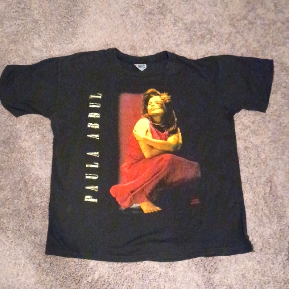 Paula Abdul Under My Spell Tour T-shirt 1991 Vintage EUC - Picture 1 of 4